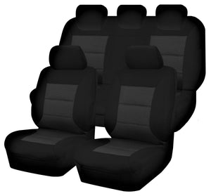 Seat Covers for MAZDA BT-50 B22P/Q-B32P/Q UP SERIES 10/2011 ? 08/2015 DUAL CAB FR BLACK PREMIUM