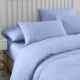 Royal Comfort 2000TC Quilt Cover Set Bamboo Cooling Hypoallergenic Breathable - Queen - Light Blue