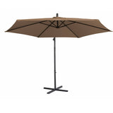 Milano Outdoor 3 Metre Cantilever Umbrella UV Sunshade Garden Patio Deck - Latte