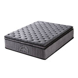 Casa Decor Bamboo Charcoal Mattress Pocket Spring Pillowtop 5 Zone 32cm Depth - Queen - Charcoal