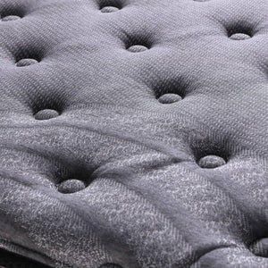 Casa Decor Bamboo Charcoal Mattress Pocket Spring Pillowtop 5 Zone 32cm Depth - King - Charcoal