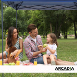 Arcadia Furniture Gazebo 3 x 3 Metre Canopy Navy Portable Pop Up Outdoor Beach