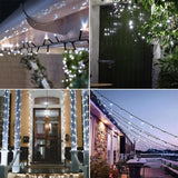 Milano Decor Solar Powered Outdoor Fairy Lights - White - 200 Lights