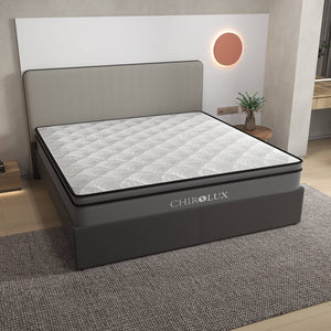 Chiro Lux Cooling Latex Foam Pocket Spring Mattress 5 Zone Medium Firmness 34cm - King Single