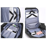 Anti Theft Backpack Waterproof bag School Travel Laptop Bags USB Charging - Black