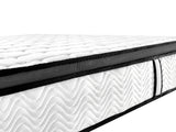 Ergopedic Mattress 5 Zone Latex Pocket Spring Mattress In A Box 30cm - King Single - White  Grey  Black