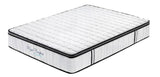 Ergopedic Mattress 5 Zone Latex Pocket Spring Mattress In A Box 30cm - King Single - White  Grey  Black