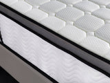 Ergopedic Mattress 5 Zone Latex Pocket Spring Mattress In A Box 30cm - King Single - White  Grey  Black