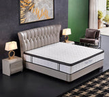 Ergopedic Mattress 5 Zone Latex Pocket Spring Mattress In A Box 30cm - Queen - White  Grey  Black