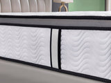 Ergopedic Mattress 5 Zone Latex Pocket Spring Mattress In A Box 30cm - Queen - White  Grey  Black