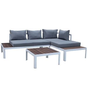 Milano 3pc Outdoor Furniture Lounge Sofa Set Poolside Deck Patio Setting Garden