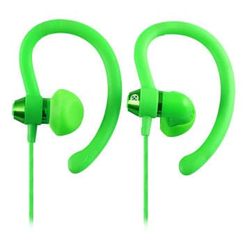 Moki 90° Sports Green Earphones