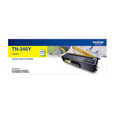 Brother TN-346Y Colour Laser Toner - High Yield Yellow - HL-L8250CDN/8350CDW MFC-L8600CDW/L8850CDW - 3500 Pages