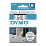 DYMO Black on White 12mmx7m Tape