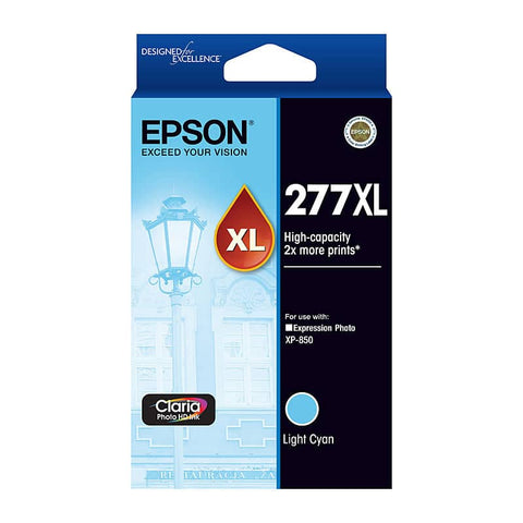 EPSON 277XL Light Cyan Ink Cartridge, High Capacity, Claria Photo HD