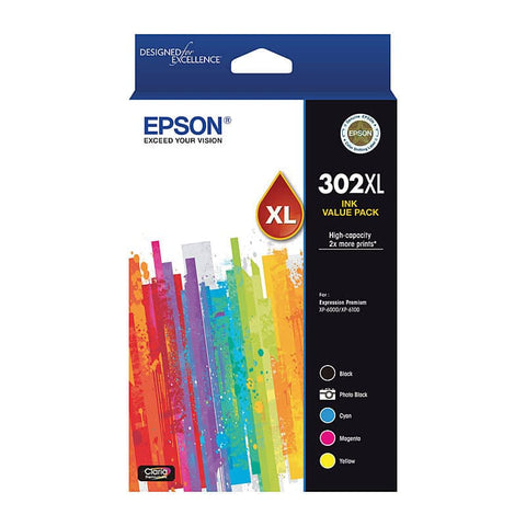 EPSON 302XL 5 Ink Value Pack