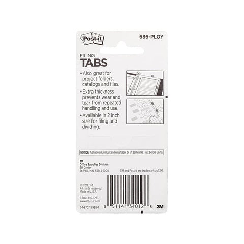 POST-IT Tab 686-PLOY 50x38 Pack of 4 Bx6