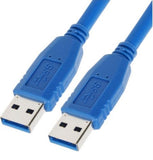 ASTROTEK USB 3.0 Cable 1m - Type A Male to Type A Male Blue Colour