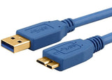 ASTROTEK USB 3.0 Cable 3m - Type A Male to Micro B Blue Colour