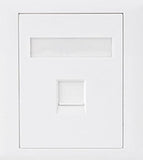 ASTROTEK CAT6 RJ45 Network Wall Face Plate Outlets 86x86mm 1 Port Socket Kit