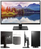 LG 23.8" IPS 5ms Business. Full HD, Monitor w/HAS PIVOT - VGA/DVI/HDMI/DP USB Speakers VESA100mm Height Adjust Stand