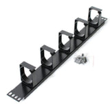 ASTROTEK 1U Rack Mount Cable Management Metal Panel