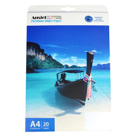 AUSJET 220gsm A4 T-Shirt Transfer Paper - Dark Colours (20 Sheets)