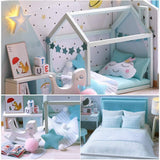 Dollhouse Miniature with Furniture Kit Plus Dust Proof and Music Movement - Poetic Life (1:24 Scale Creative Room Idea)