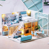 Dollhouse Miniature with Furniture Kit Plus Dust Proof and Music Movement - Poetic Life (1:24 Scale Creative Room Idea)