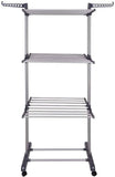 3 Tier Foldable Clothes Drying Rack for Laundry Dryer with Hanger Stand Rail Indoor