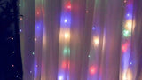 300 LEDs Window Curtain Fairy Lights 8 Modes and Remote Control for Bedroom (Multicolor, 300 x 300cm)