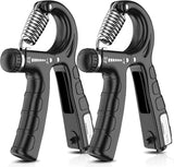 2 Pack Adjustable Hand Grip Strengthener for Hand Grip Strength and Wrist Rehabilitation (Resistance 5-60 kg)