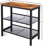 2-Tier Shoe Rack, Industrial Shoe Organizer Storage Bench