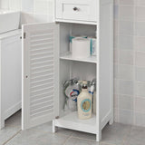 Freestanding Tall Bathroom Cabinet 170x32x30 cm