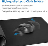 LT Gaming Mouse Pad Non-Slip Rubber Base, and Anti-Fraying Stitched Edges for Gaming and Office Working (25 x 30 cm)