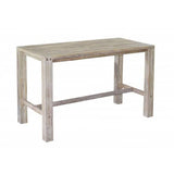 Sturdy 1.8 Metre Bar Table Grey Brush Finish