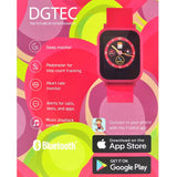 New DGTEC Kids Kidi Smart Watch Fit4Kid App Sport IP68 Pink Candy