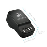 mbeat Gorilla Power 34W 4-Port USB Travel Charger (US/UK/EU/AUS)