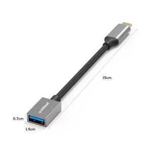 mbeat Tough Link USB-C to USB 3.0 Adapter with Cable - Space Grey