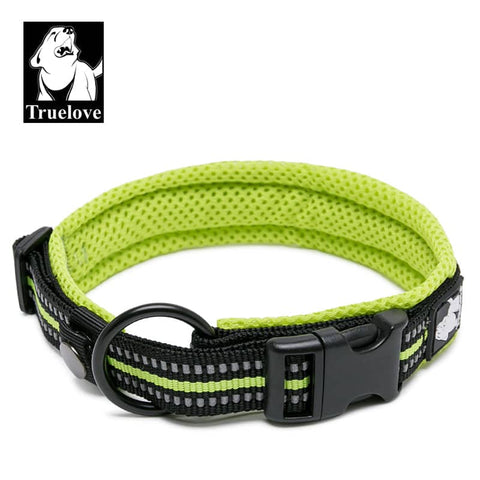 Heavy Duty Reflective Collar Neon Yellow XS