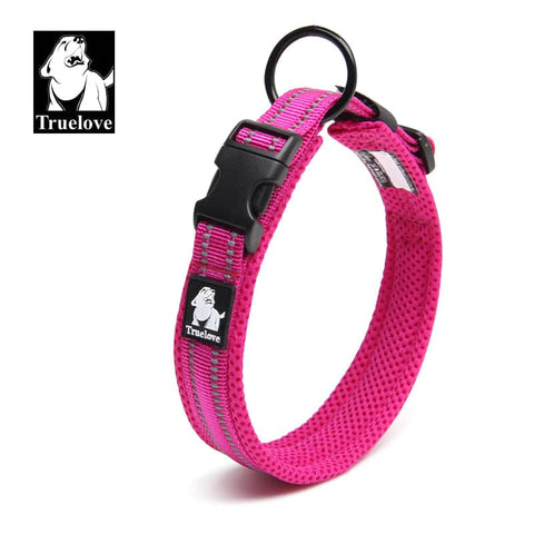 Heavy Duty Reflective Collar Pink S