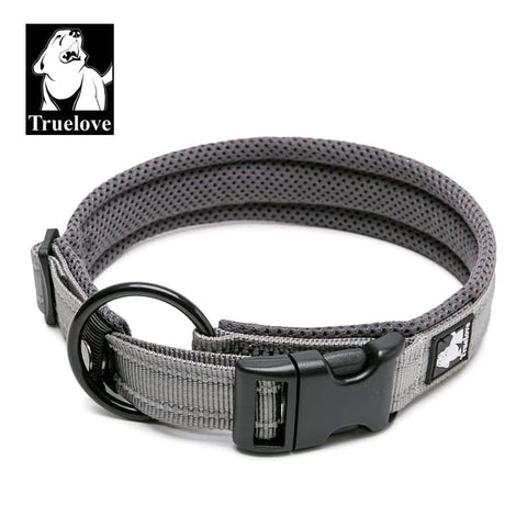 Heavy Duty Reflective Collar Grey L