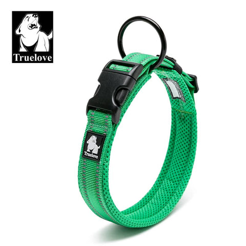 Heavy Duty Reflective Collar Grass Green M