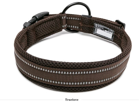 Heavy Duty Reflective Collar Brown 2XS