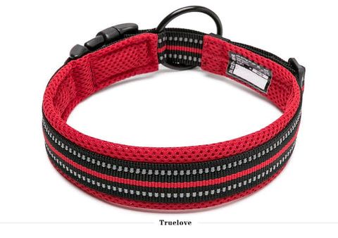 Heavy Duty Reflective Collar Red 2XS