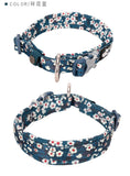 Floral Collar Saxony Blue M