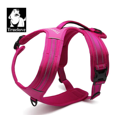 Reflective Heavy Duty Harness Pink L