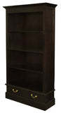 Tasmania 2 Drawer Bookcase (Chocolate)