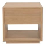 Oscar 1 Drawer Bedside Table (Latte)