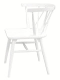 Sierra Cross Back Oak Chair - Set of 2 (White)